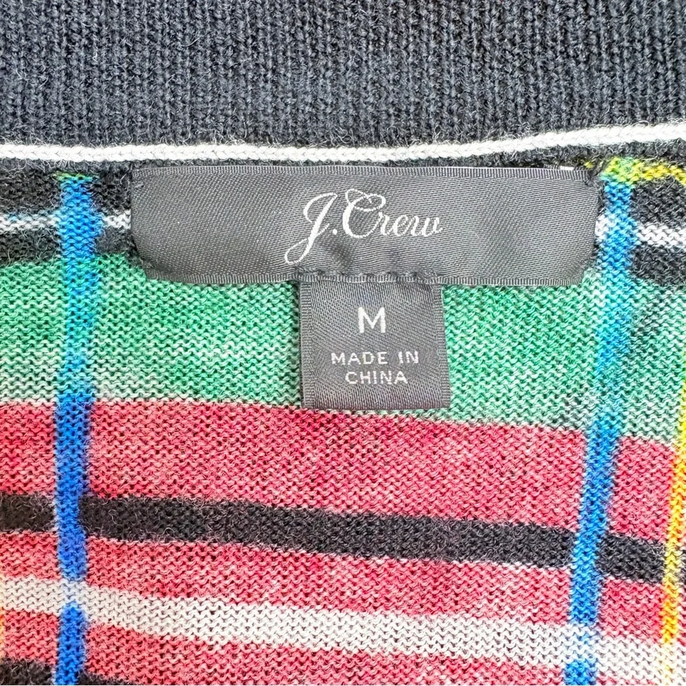 J. Crew Plaid Long Sleeve Top - Black, Red, Green - Picture 6 of 8